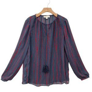 Michael Kors Women's Blouse Size Large Navy